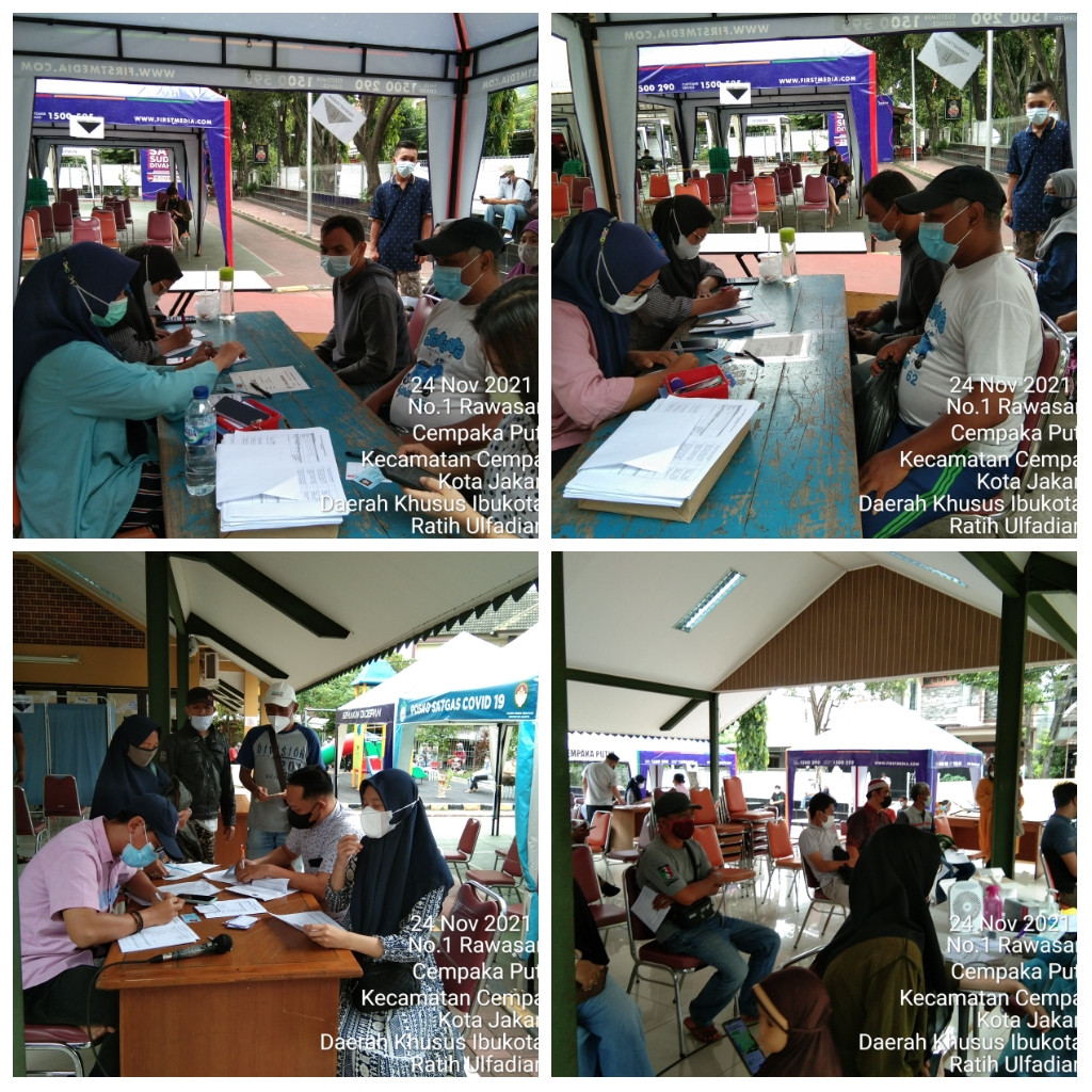 Kegiatan Vaksin di RPTRA Matahari